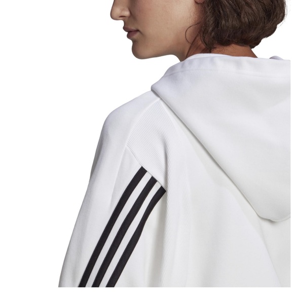 Adidas 3 Stripe Hoodie Full Zip Size Medium - Picture 5 of 10